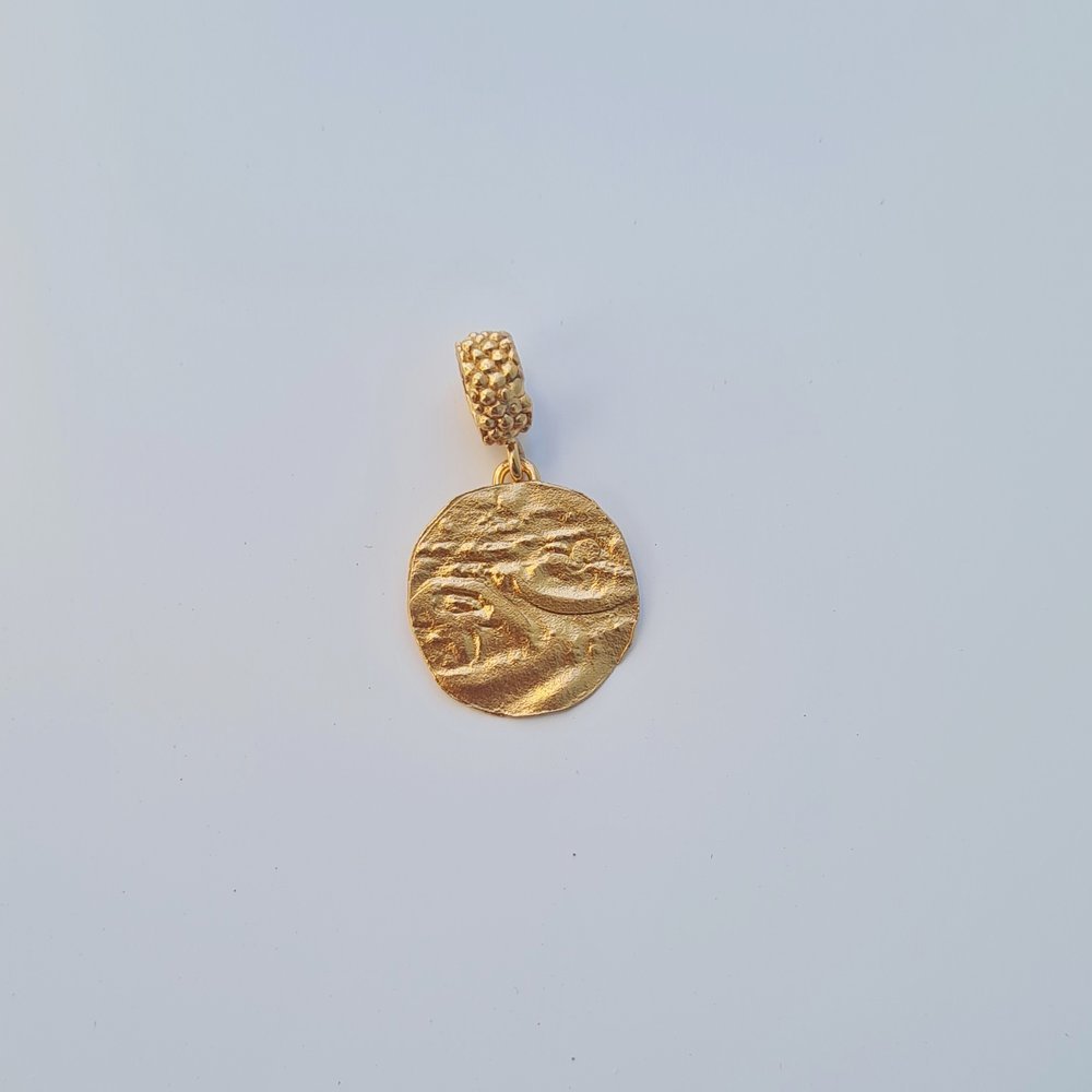Selene Tack pin mini layer, 24K Gold vermeil on sterling silver  