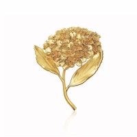 Ianthe Brooch statement,  24K Gold plated  