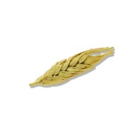 Demetra Wheat Brooch   24K Gold plated  