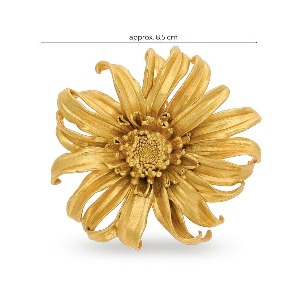 Euphoria Brooch statement,  24K Gold plated  