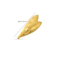 Athena Olive Brooch   24K Gold vermeil on sterling silver  