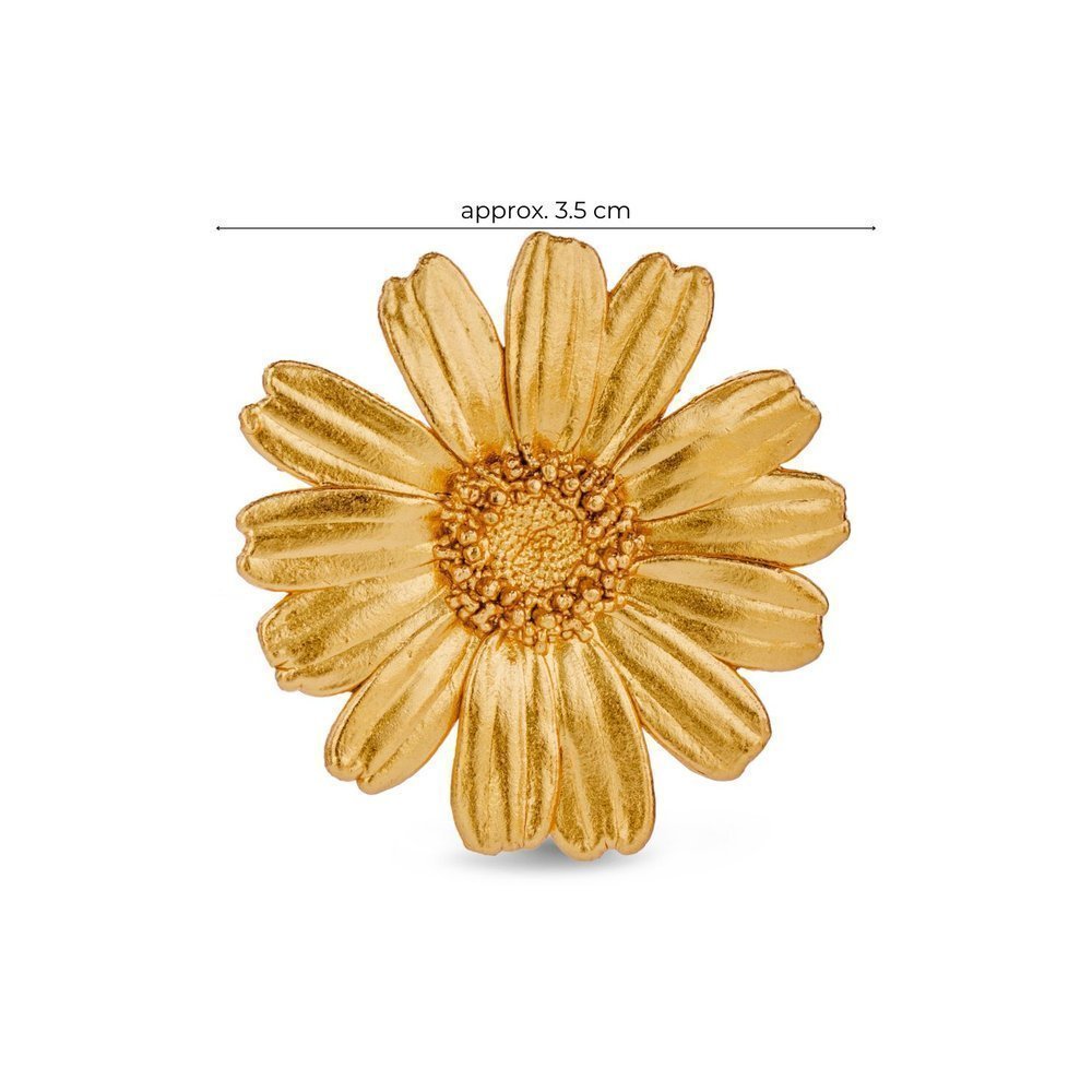 Daisy Field Daisy Brooch statement,  24K Gold vermeil on sterling silver  