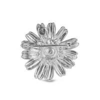 Daisy Field Daisy Brooch statement,  24K Gold and sterling silver  