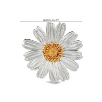 Daisy Field Daisy Brooch statement,  24K Gold and sterling silver  