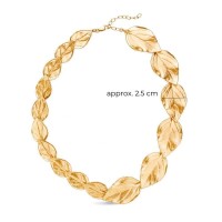 Drops Basil Necklace statement, choker, 24K Gold vermeil on sterling silver  