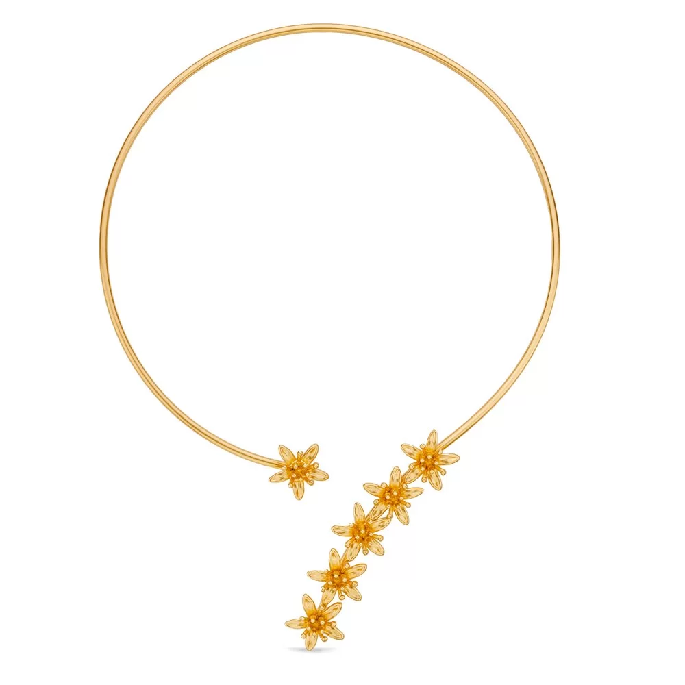 Thallo Phillis Money tree Necklace statement, with flexible wire