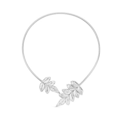 Memories Jasmine Necklace statement, with flexible  wire, Sterling silver  