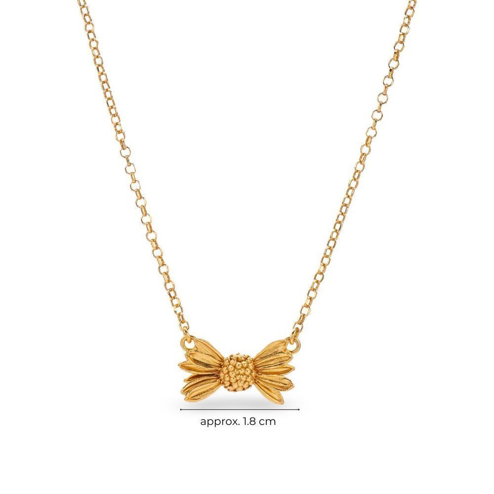 Aelia Daisy Necklace  layer, 24K Gold vermeil on sterling silver  