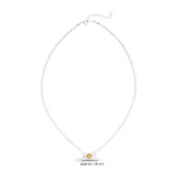 Aelia Daisy Necklace  layer, 24K Gold and sterling silver  