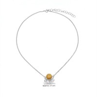 Kissing daisies Daisy Necklace mini layer, 24K Gold and sterling silver  