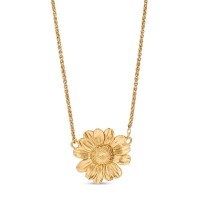 Ismini Daisy Necklace  flower, layer, 24K Gold vermeil on sterling silver  