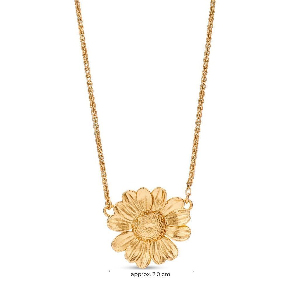 Ismini Daisy Necklace  flower, layer, 24K Gold vermeil on sterling silver  