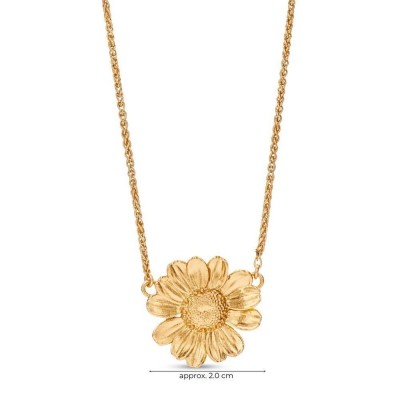 Ismini Daisy Necklace  flower, layer, 24K Gold vermeil on sterling silver  