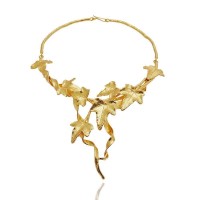 Ivy Case Ivy Necklace statement, choker, 24K Gold vermeil on sterling silver  