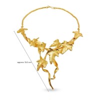 Ivy Case Ivy Necklace statement, choker, 24K Gold vermeil on sterling silver  