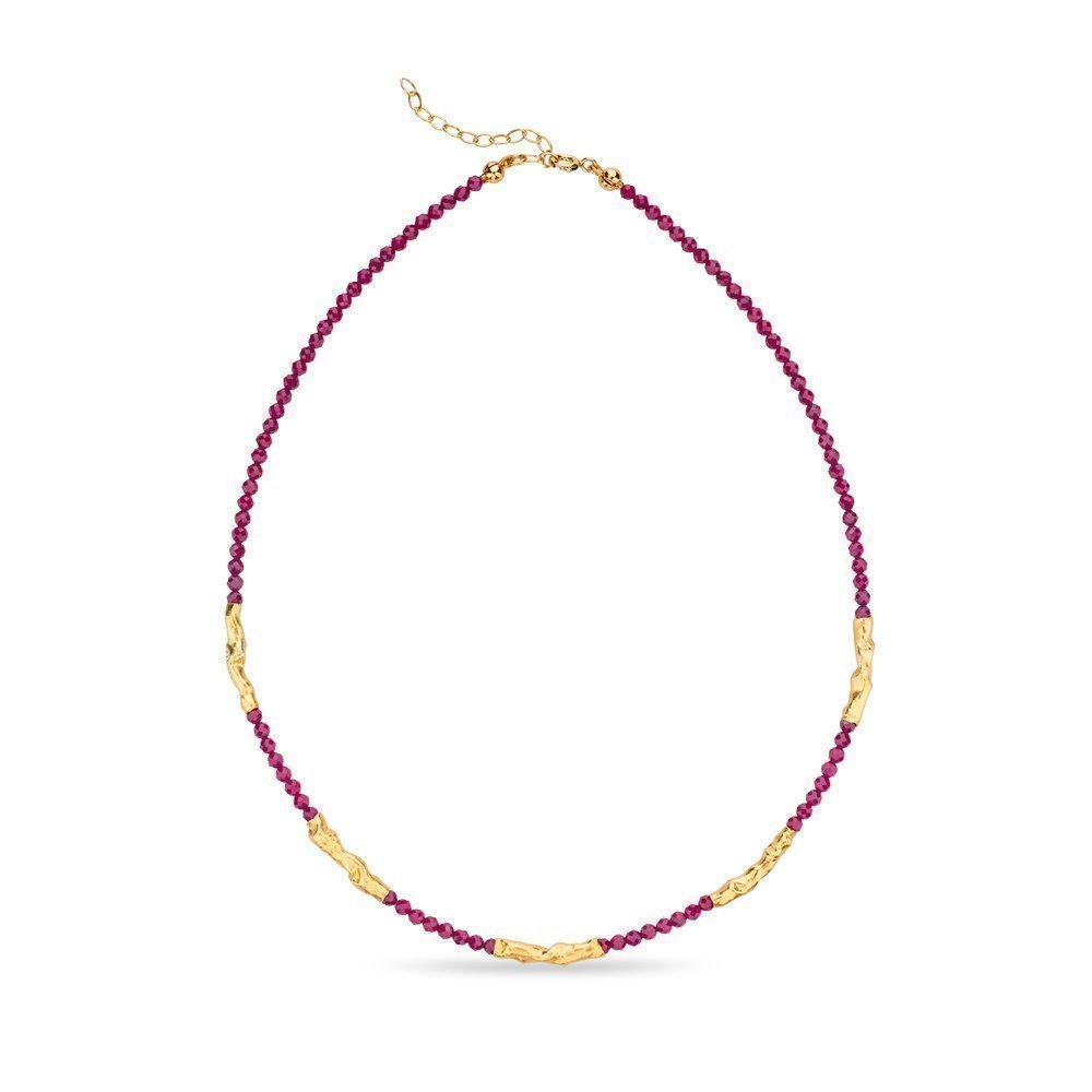 Amelia Necklace geometric, layer, 24K Gold vermeil on sterling silver  