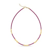 Amelia Necklace geometric, layer, 24K Gold vermeil on sterling silver  