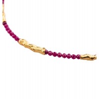 Amelia Necklace geometric, layer, 24K Gold vermeil on sterling silver  