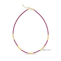 Amelia Necklace geometric, layer, 24K Gold vermeil on sterling silver  