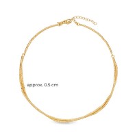 Erato Pine Necklace geometric, statement, choker, 24K Gold vermeil on sterling silver  