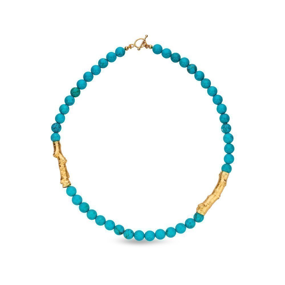 Amelia Necklace geometric,  24K Gold plated  