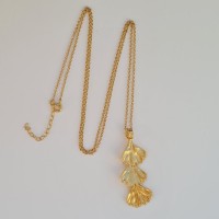 Petalia Necklace  long, 24K Gold vermeil on sterling silver  