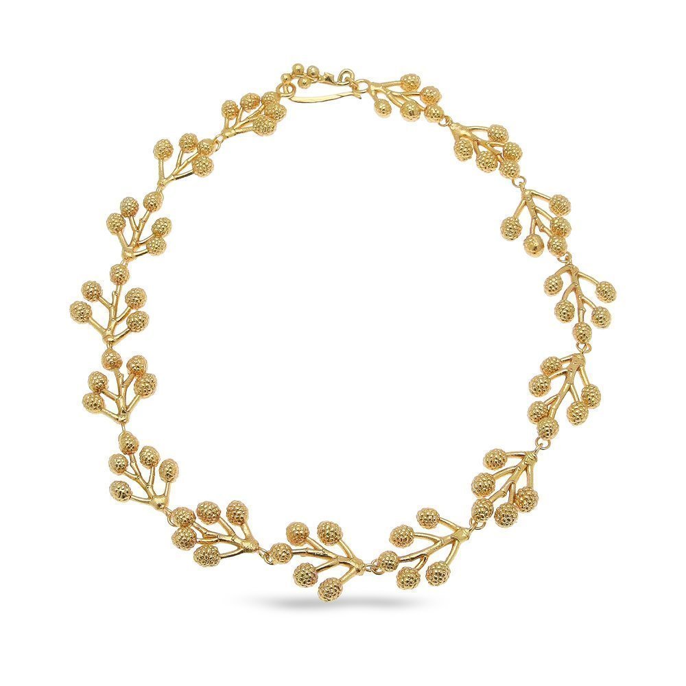 Myrtis Necklace statement,  24K Gold vermeil on sterling silver  