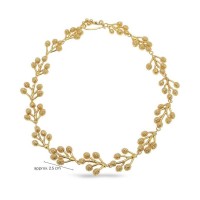 Myrtis Necklace statement,  24K Gold vermeil on sterling silver  
