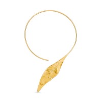 Alice Necklace statement, with flexible  wire, 24K Gold vermeil on sterling silver  