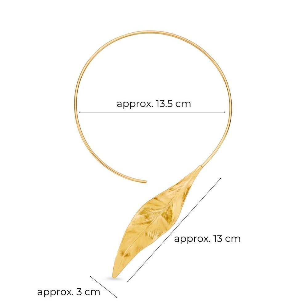 Alice Necklace statement, with flexible  wire, 24K Gold vermeil on sterling silver  