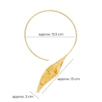 Alice Necklace statement, with flexible  wire, 24K Gold vermeil on sterling silver  