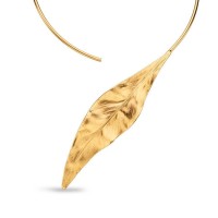 Alice Necklace statement, with flexible  wire, 24K Gold vermeil on sterling silver  