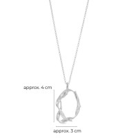 Medea Necklace geometric, layer, long, Sterling silver  