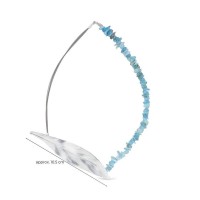 Bliss Necklace statement, steelwire, Sterling silver  