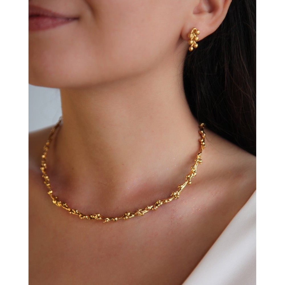 Berenice Necklace  layer, 24K Gold vermeil on sterling silver  