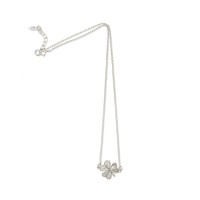 Fortuna Trefoil Necklace mini layer, Sterling silver  