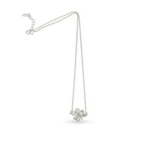 Fortuna Trefoil Necklace mini layer, Sterling silver  
