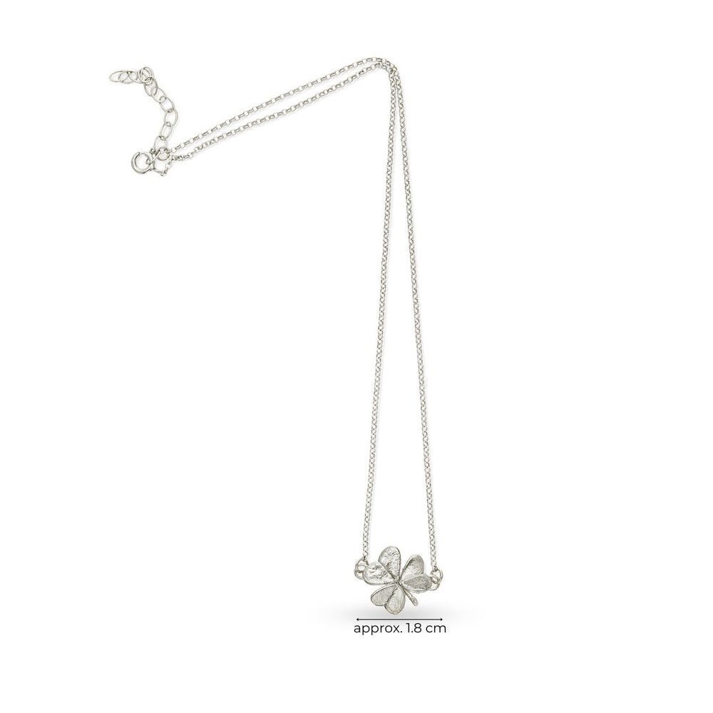 Fortuna Trefoil Necklace mini layer, Sterling silver  
