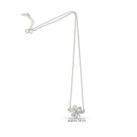 Fortuna Trefoil Necklace mini layer, Sterling silver  