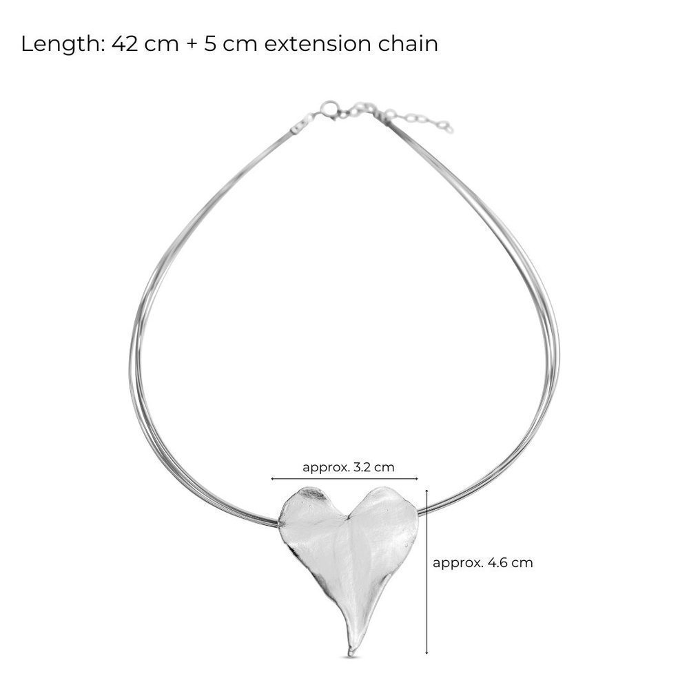 Emotions Ivy Necklace statement, steelwire, Sterling silver  