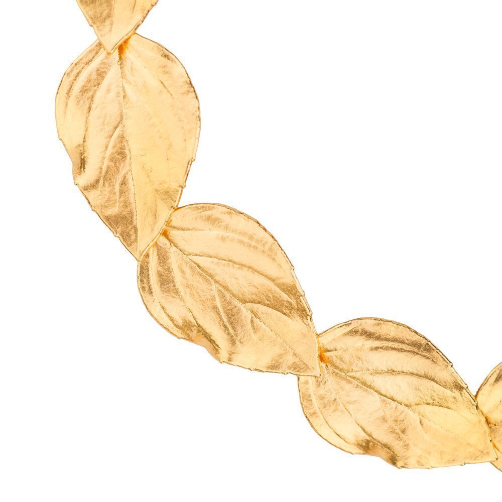 Drops Basil Bracelet statement,  24K Gold vermeil on sterling silver  