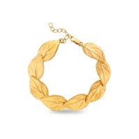 Drops Basil Bracelet statement,  24K Gold vermeil on sterling silver  