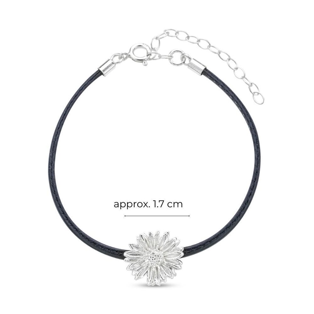 Daisy Field Daisy Bracelet mini leather, Sterling silver  