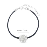 Daisy Field Daisy Bracelet mini leather, Sterling silver  