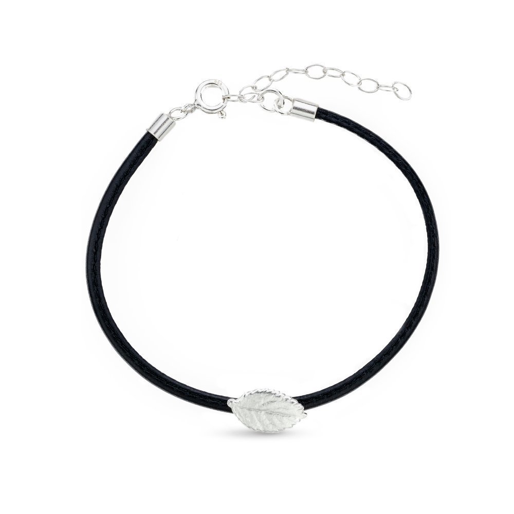 Eva Rose Bracelet mini leather, Sterling silver  
