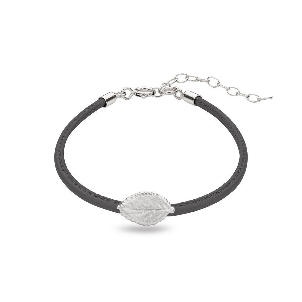 Eva Rose Bracelet mini leather, Sterling silver  