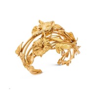 Kybele Bracelet statement, cuff, 24K Gold plated  