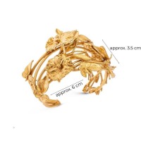 Kybele Bracelet statement, cuff, 24K Gold plated  