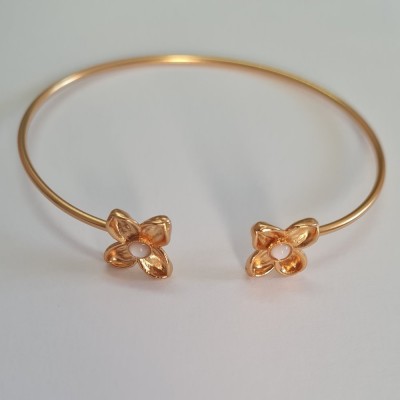 Artemis Bracelet  with flexible wire, 24K Gold vermeil on sterling silver  