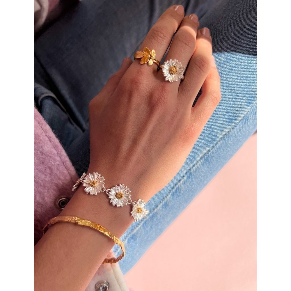 Erato Bracelet geometric, flat, bangle, 24K Gold vermeil on sterling silver  